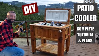 How to Make a Patio Cooler Ice Chest [upl. by Lyram232]