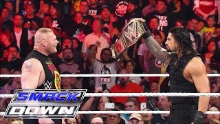 Relive the buildup to Brock Lesnars clash against Roman Reigns SmackDown March 26 2015 [upl. by Aicilram]