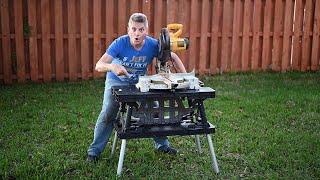 Keter Folding Work Table Tool Review DROP Tests Work Bench [upl. by Ibrad]