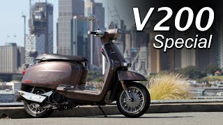 Lambretta V200 Special Scooter Review  Italian Flair [upl. by Ahseia]