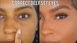 How to Conceal Deep Set Eyes Easy amp Beginner Friendly  iamLindaElaine [upl. by Airbmat404]