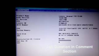 Lenovo Ideapad 110 boot menu amp Boot Manager BIOS Option [upl. by Pineda95]