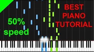 Fixer Upper  Frozen OST 50 speed piano tutorial [upl. by Ethyl113]