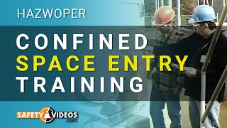 HAZWOPER Confined Space Entry Training from SafetyVideoscom [upl. by Rissa]