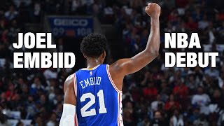 Joel Embiid NBA Debut in Philly  102616 [upl. by Mazurek892]