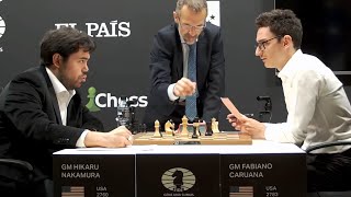 Hikaru Nakamura Beats Fabiano Caruana [upl. by Tallulah859]