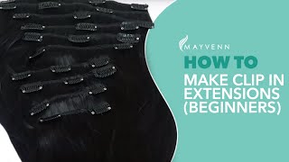 How to Make Clip in Extensions Beginners [upl. by Adia851]