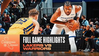 LAKERS vs WARRIORS  CALIFORNIA CLASSIC  FULL GAME HIGHLIGHTS [upl. by Sanez]