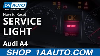 How to Reset Service Light 0409 Audi A4 [upl. by Lizabeth520]