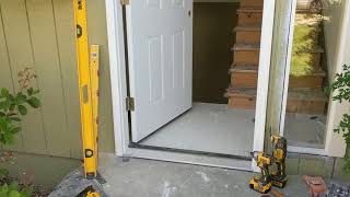 Jeld Wen Front Door Installation  Really crappy products and craftsmanship PART 1 [upl. by Ayahsey]