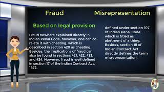 What is Difference Between Fraud amp Misrepresentation [upl. by Rugg]