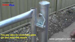 Gate Latch 2 way for round pipe and square [upl. by Clancy]