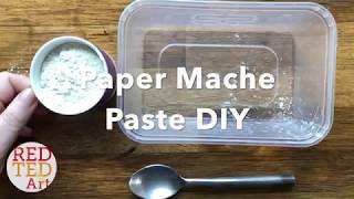 How to make Paper Mache Paste without glue  Fast Easy ONLY TWO INGREDIENTS Papier Mache Recipe [upl. by Mariska]