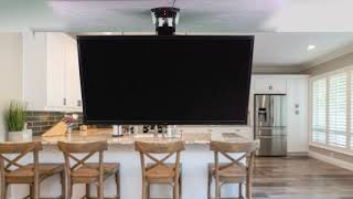 MOUNTEFD55 Electric flip down ceiling tv mount by VIVO [upl. by Silva]