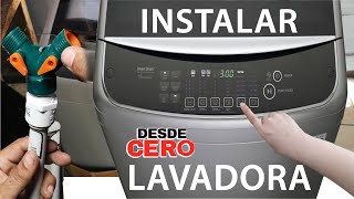 como instalar una lavadora lg smart inverte 13kg [upl. by Dorion894]