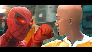 SpiderMan VS One Punch Man in Real Life LiveAction [upl. by Eyak899]