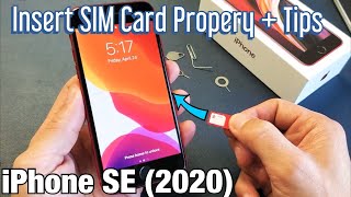 iPhone SE 2 2020 How to Insert Sim Card Properly  Tips [upl. by Olzsal]