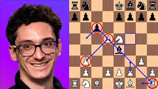 Caruana TRAPS Firouzja in 9 moves [upl. by Dalpe]