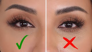 HOW TO STOP CONCEALER FROM CREASING UNDER YOUR EYES  NINA UBHI [upl. by Nowaj]