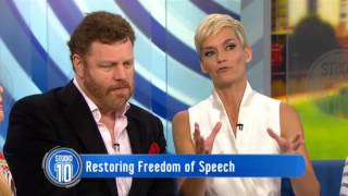 Mark Steyn Restoring Freedom of Speech  Studio 10 [upl. by Yruy395]