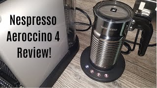 Nespresso Aeroccino 4 Milk Frother Review  Worth upgrading from the Aeroccino 3 [upl. by Adnohs820]