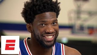 Joel Embiid interview Learning to shoot 3s from YouTube reaction to fired GM Bryan Colangelo [upl. by Yrod115]