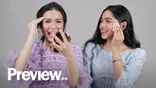 Andrea Brillantes and Francine Diaz Remove Their Makeup  Barefaced Beauty  PREVIEW [upl. by Notsua]