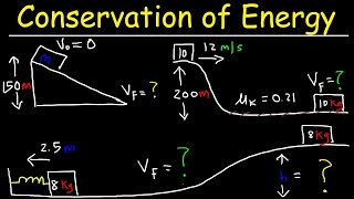 Conservation of Energy Physics Problems [upl. by Sawyere]