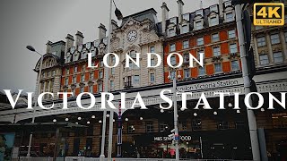 London Victoria Station Walk Through England 4K [upl. by Pontias671]