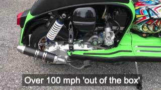 47bhp 100mph Casa Performance SSR250 Lambretta Road Test [upl. by Fina]