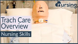 Tracheostomy Trach Care Overview Nursing Skills [upl. by Aplihs]