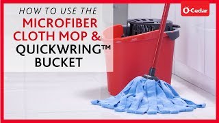 How To Use The Microfiber Cloth Mop amp QuickWring™ Bucket [upl. by Federico]