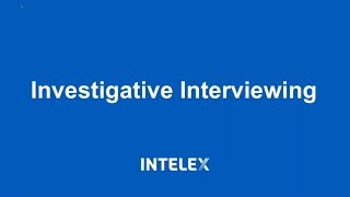 Investigative Interviewing Tips [upl. by Ellehcal]