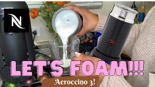 How To Foam Milk With Aeroccino 3 Make Coffee With Foam Tips amp Tricks  Easy Foamed Latte Recipe [upl. by Leola]