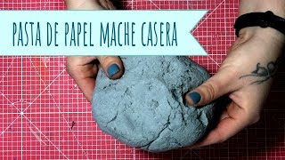 Como hacer papel mache casero  How to make papier mache or paper pulp El Rincón de Noe [upl. by Areic]