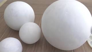 Como hacer Esferas para cualquier proyectoHow to make paper mache spheres [upl. by Croft]