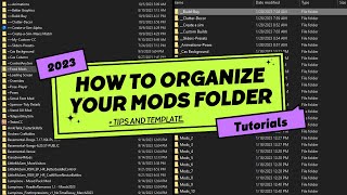 The Sims 4  How To Organize Your Mods Folder In 2023  Tips [upl. by Fenelia]