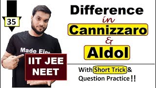 L35 Difference in Aldol amp Cannizzaro Reactions  Super Easy Way to Learn  JEE NEET AIIMS [upl. by Perloff]