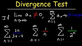 Divergence Test For Series  Calculus 2 [upl. by Meunier]