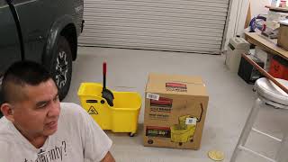 Rubbermaid Home vs Commercial Mop Bucket Unboxing and Comparison [upl. by Newnorb]