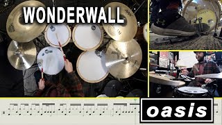 How To Play Wonderwall By Oasis Note For Note Drums amp Notation [upl. by Netsyrc307]