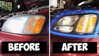 The EASIEST DIY Headlight Restoration Ever [upl. by Apfelstadt]