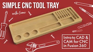 CNC Tool Tray  Fusion 360 [upl. by Nnylimaj471]