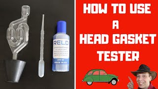 How To Use A Head Gasket Tester Blown Head Gasket Test [upl. by Melvina]