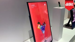 Heres A TV You Can Flip Sideways For Vertical Video Content Samsung Sero TV From CES 2020 [upl. by Nelhsa515]