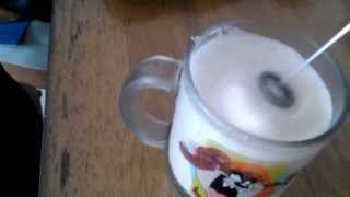 Aerolatte Review Frothing Cold Milk In Under 1 Minute [upl. by Arikehs219]