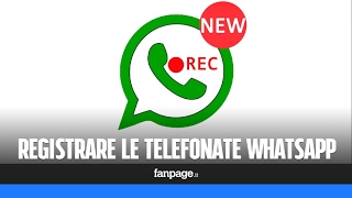 Come registrare le chiamate vocali WhatsApp [upl. by Garneau383]